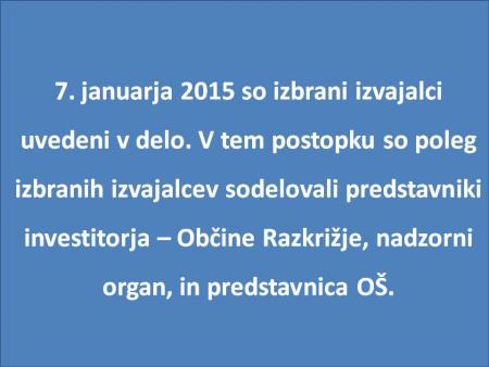 Trije veliki projekti so v polnem teku 13